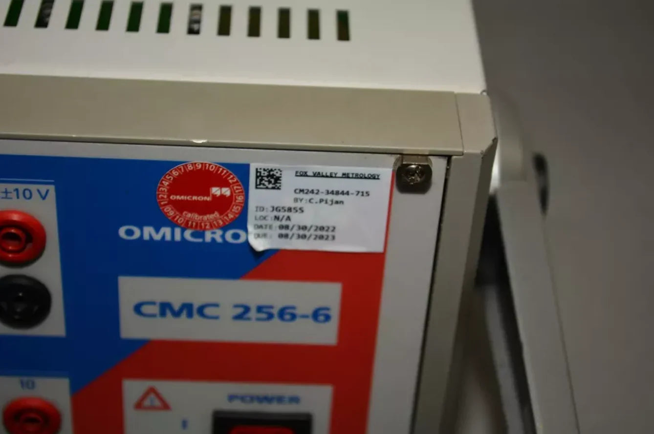 Omicron CMC 256-6 Voltage Protective Relay Test Set (Option NET-1)